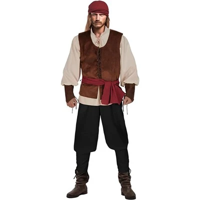 Voksen mannlig piratkostyme